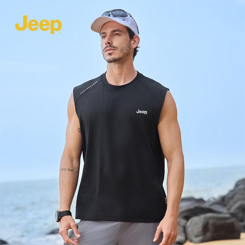 JEEP Men's Summer Lightweight Casual Sleeveless Tank Top