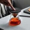 Elegant Cup Glass Teapot Magnetic Suction Tea Water Separation Home Office One-Click Filtering High-End Tea Set