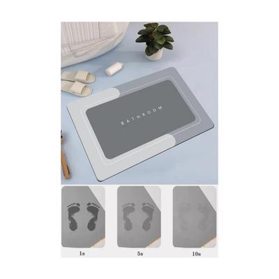 Tapete de banheiro com estrutura absorvente e base antiderrapante 40x60cm quadrado