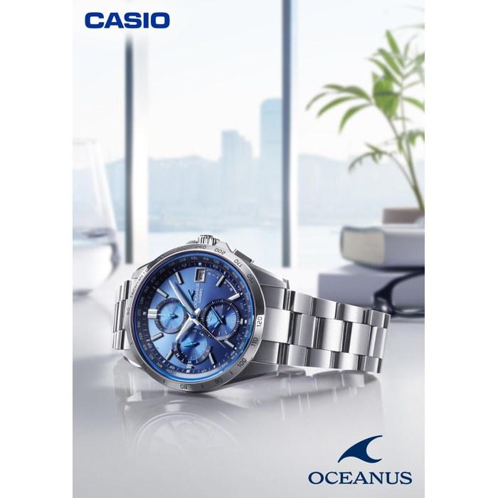 Casio Oceanus OCW-T2600-2A3JF Men's Watch, Silver/Blue