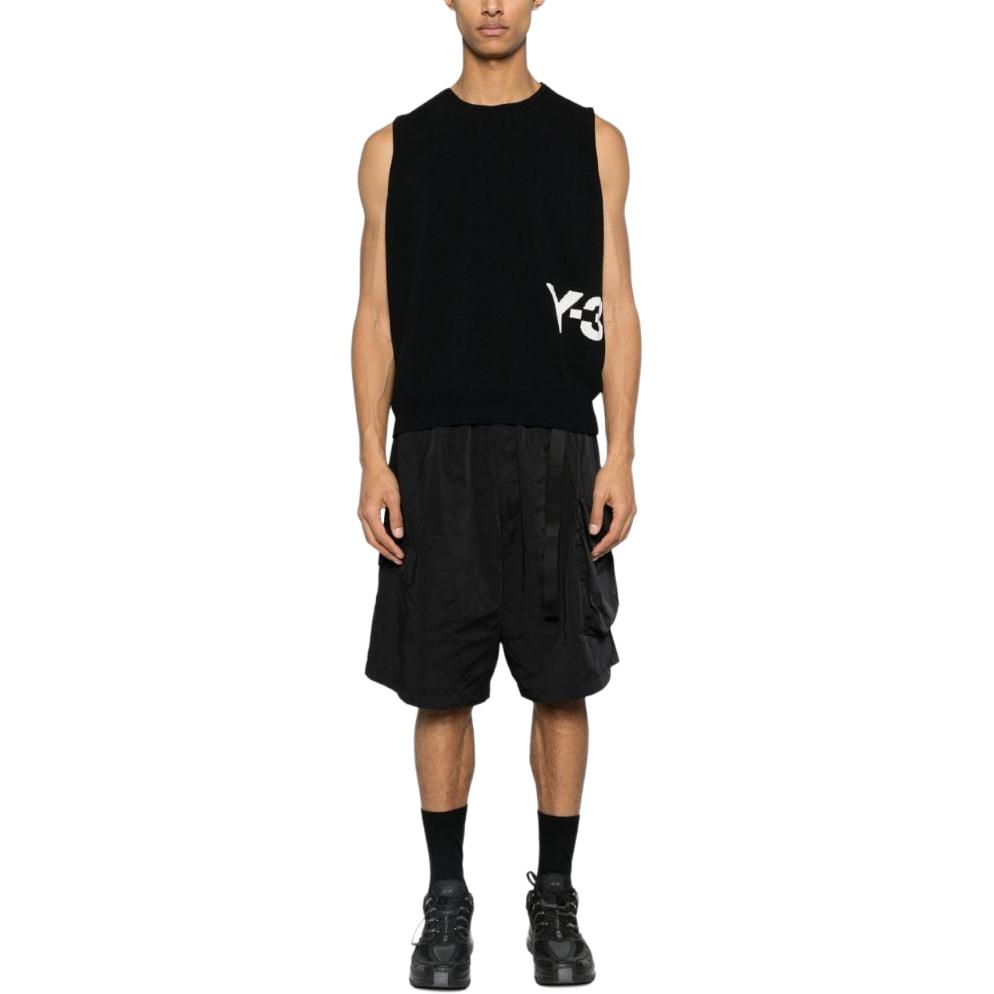 Y-3 Solid Color Loose Fit Casual Shorts Men Shorts Blue IN8755