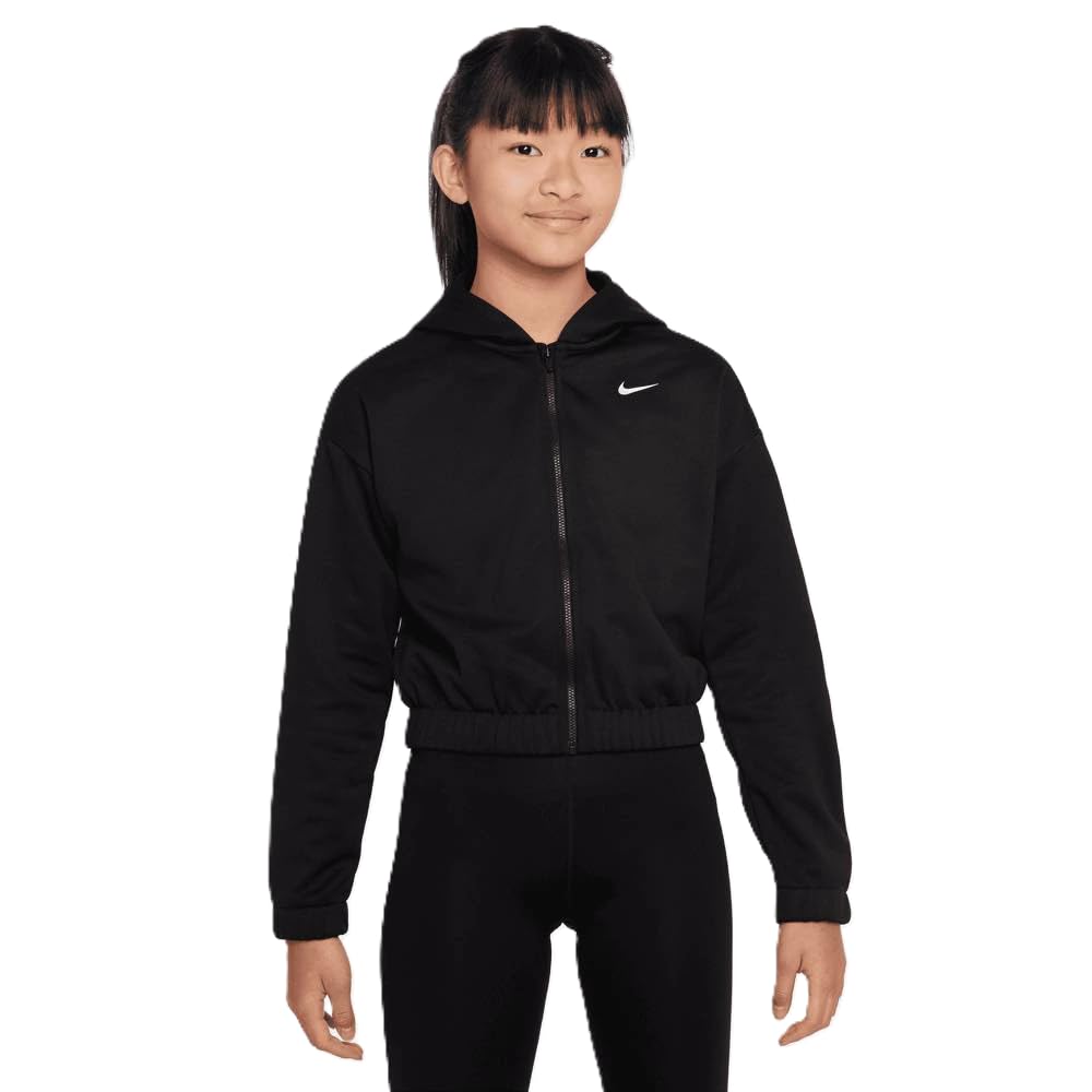 Nike Junior Training Hoodie (Girls) Full-Zip DX4991-010 (Size 130)