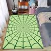 Green Spider Web Pattern Carpet for Bedroom or Living Room Decor Suitable for Use As an Anti-slip for Living Room Bedroom Sofas