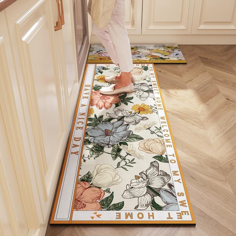 Kitchen Floor Mat Made Of Diatomaceous Earth,  Washable And Absorbent, Water And Oil Repellent Carpet