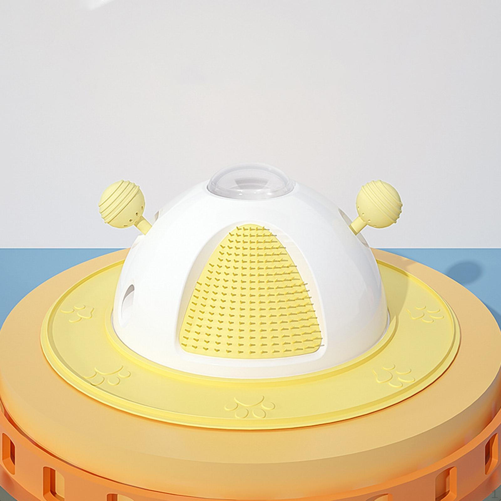 Cat Slow Feeder Toy, Interactive IQ Training for Kitten Pet Dog Non Slip Play Indoor Treat Ball жёлтый