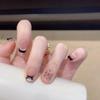 Lady Bow Sweet Style Press-on Nails: Removable, Handmade, Daily Wear for Students, Versatile, Complexion-Whitening Spicy Girl Design