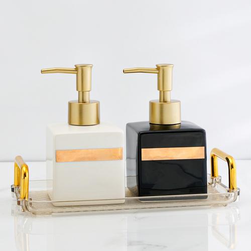 Bathroom Hand Sanitizer Soap Dispenser Gold Press Ceramic Lotion Bottle Hand Sanitizer Dispenser Bottle Bathroom Accessories