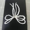 Bowknot Charm for Jewelry Making DIYs Craft Supplies Pearl Bows Shoe Buckle Decors
