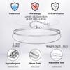 2pcs/set Blade Chain Bracelet for Men Boys,Minimalist Stainless Steel Adjustable Wristband Gift