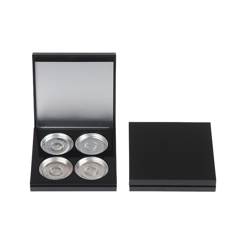 4 Grids Empty Magnetic Cosmetics Palette Holder Box Professional Lip Gloss Case With Mirror Powder Blusher Box For Eyeshadow