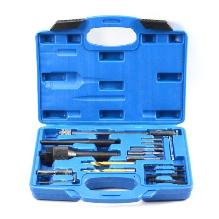 Automotive Repair Kit 16 Piece Carbon Steels Glow Plug Removal Extractor Tool For Preheat Plug Vehicles Maintenance