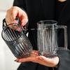 Tazza Spessa in Vetro per Tè e Caffè con Manico – Grande Capacità, Aspetto Elegante, Perfetta per Latte o Acqua