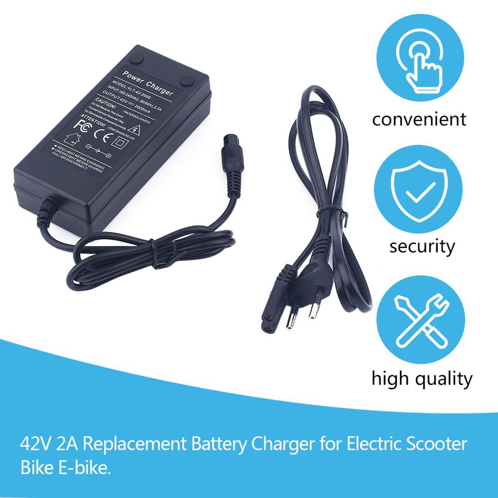 110-240V EU Plug 48V Battery Smart Charger for Electric Bicycle E-bike Scooter