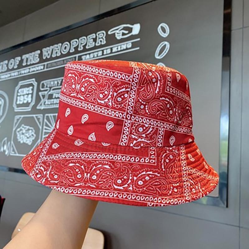 Graffiti Printed Fisherman Hat For Men And Women Personalized  Outdoor Leisure Sunshade Versatile