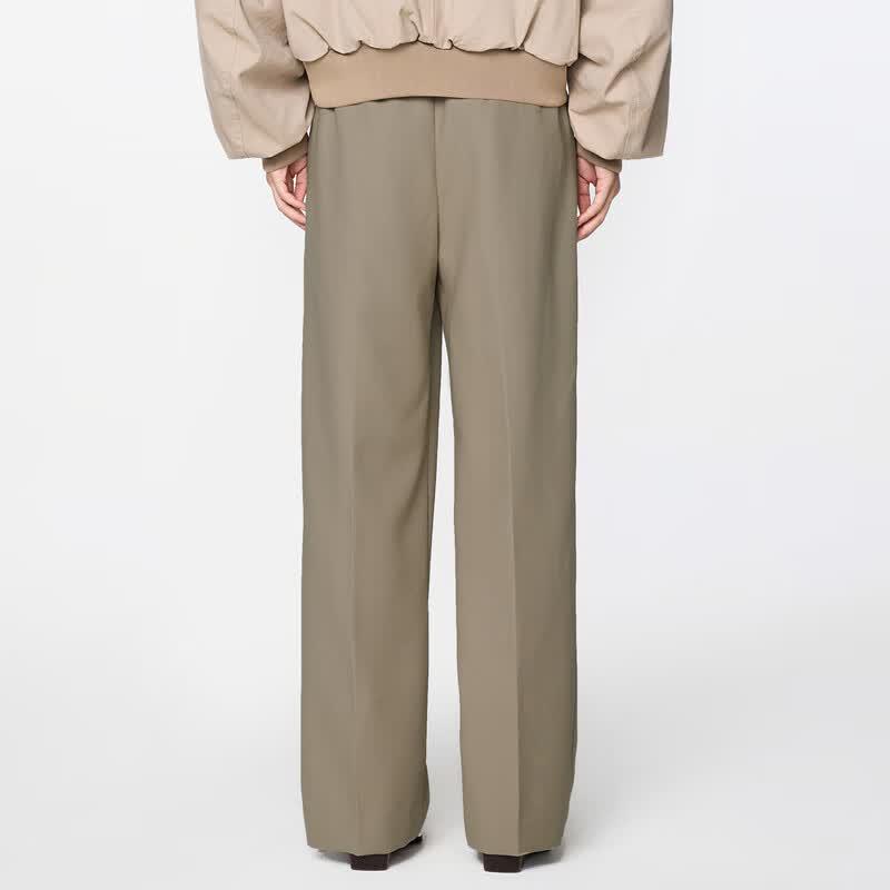 JNBY 24 Winter Loose Fit Wool Straight-Leg Pants