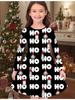 Girls' Autumn and Winter Fashion Dress, 3D Christmas Print  Round Neck Long Children's T-shirt Dress, Casual Versatile, Christmas Clothing
