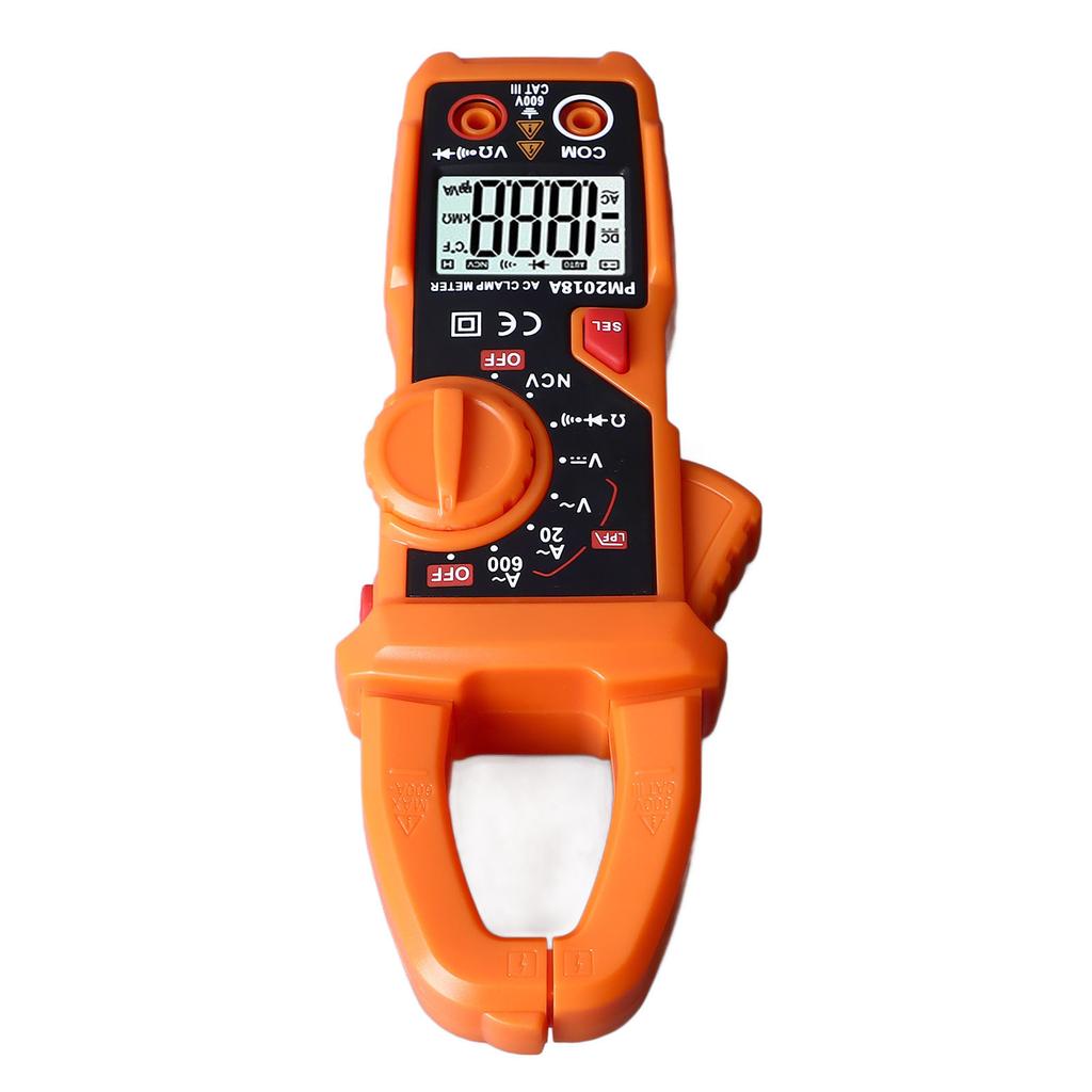Clamp Multimeter High Accuracy Backlight Display Digital Clamp Amp Volt Meter with LED Flashlight