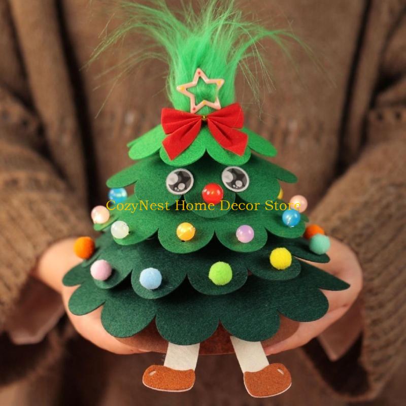 92MF Tabletop Christmas Tree Home Desk Decoration Ornaments Mini Christmas Tree