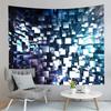 Abstract Tapestry Geometry Cube Tapestry Science Fiction Style Tapestry Creativity Art Tapestries Home Living Room Bedroom Dorm
