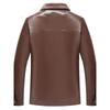 Lederjacke Herren Winter Fleece Warm Motorradmäntel Herrenmode Bikerjacken Slim Übermantel Dicke Pelzjacken