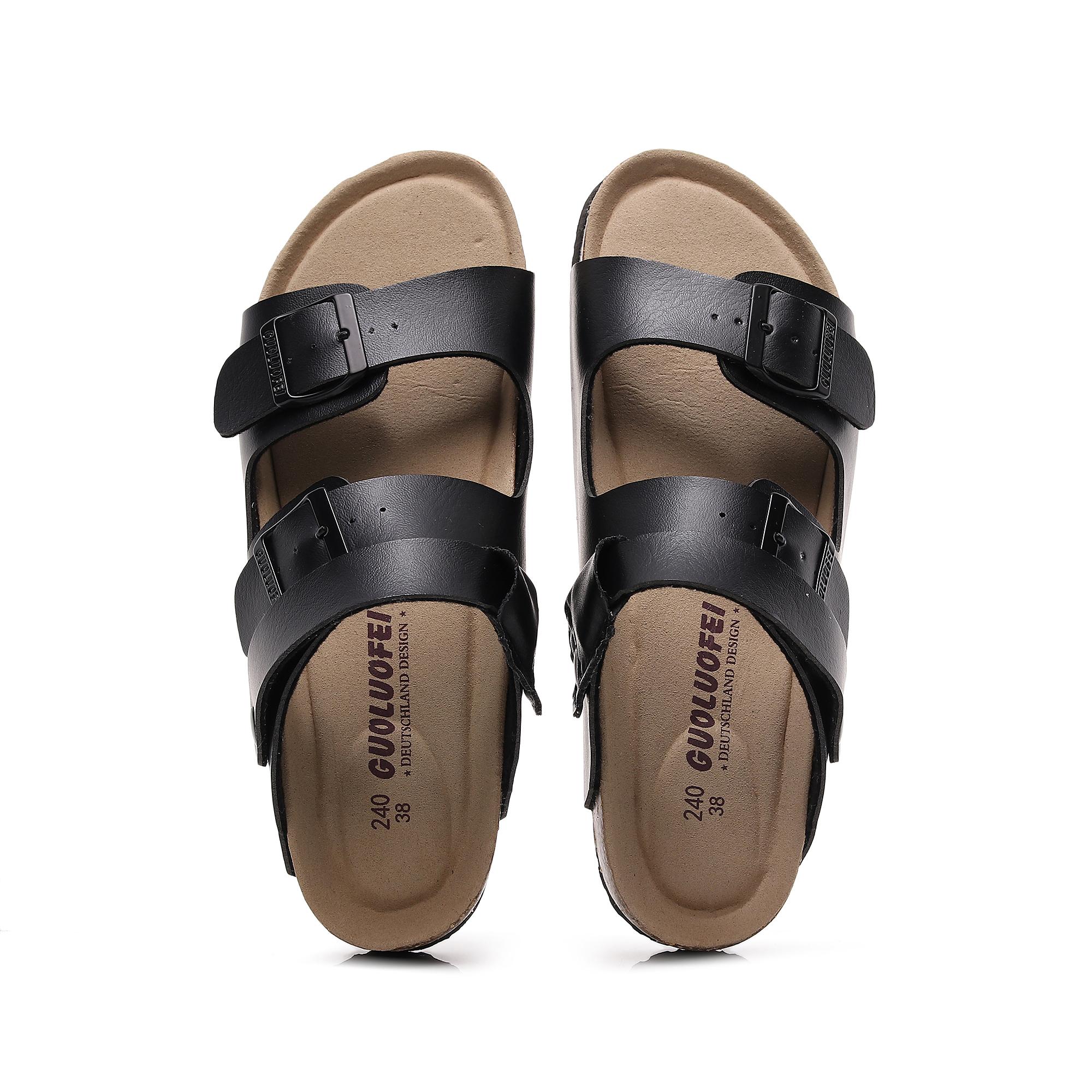 

Кожаные мужские сандалии летние мужские и женские тапочки для отдыха на пляже повседневная обувь прочная нескользящая роскошная обувь 36