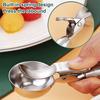 Pohodlná rukojeť Naběračka na zmrzlinu se zařízením na vybírání kuliček Otvor pro zavěšení Multifunkční Nerezová lžíce na těsto na sušenky Nástroj na dezerty
