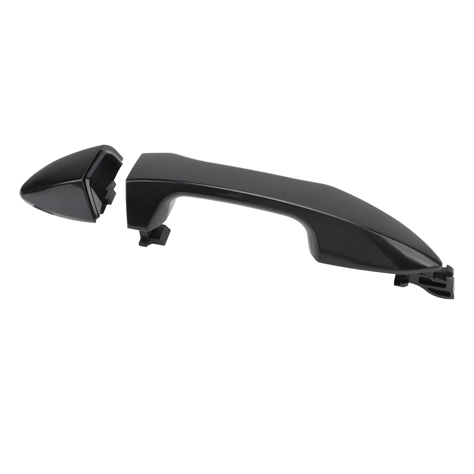 2PCS Car Exterior Door Handle Set Exquisite Texture Comfortable Grip Door Outer Handle Kit for Vehicle Rear Left