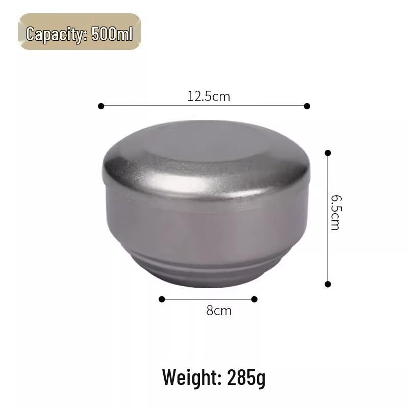 

ZISIZ 304 Stainless Steel Vintage Anti-Scald Rice Bowl with Lid