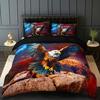 3pcs Majestic Eagle 3D Printed Bedding Set Soft Comfortable Duvet Cover King Queen Twin Single Size Bithday Gift Room Decoration