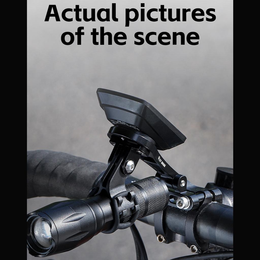 1000 Lumen 4500mAh oppladbart sykkelhodelykt og styrestamme sykkeldatamaskinmonteringssett