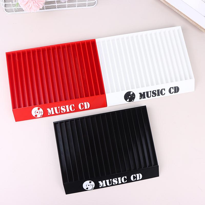 Cd Shaped Disc Storage Rack 18 Compartments Desktop Organizer Simple Minimal Custom Cd Dvd Holder