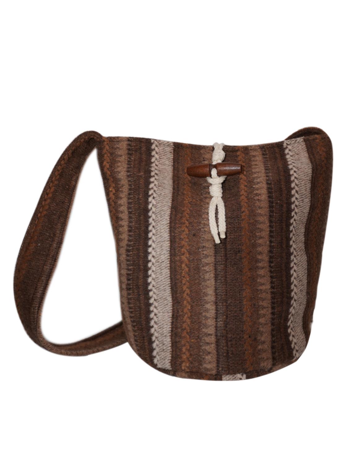 

Crossbody Shoulder One Bag Ladies Plush Bucket Shape Fashion Casual Retro Simple