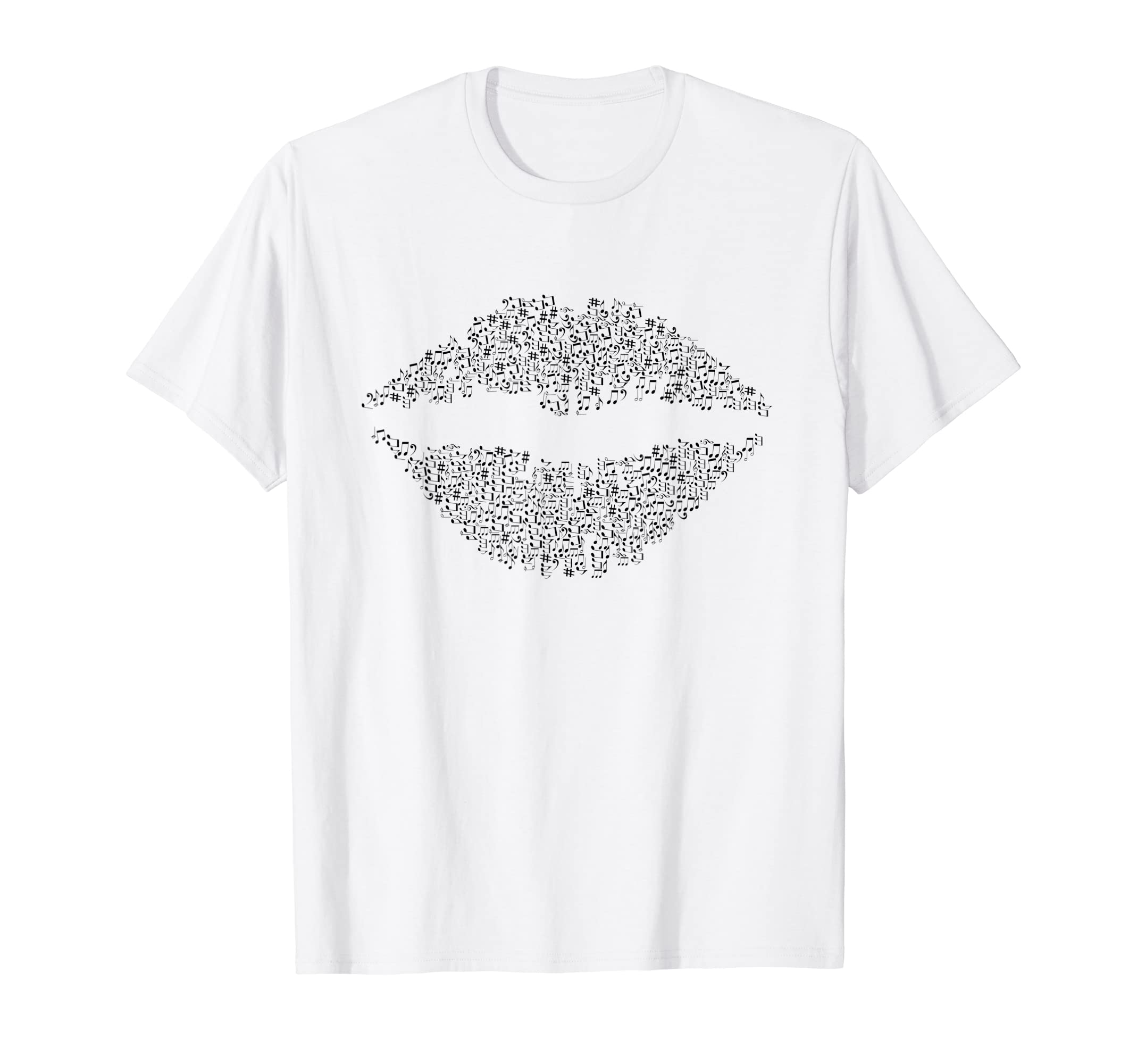 

Music Lips Musical Note Musical Symbol Beam Sharp Cuber Biology - T-Shirt