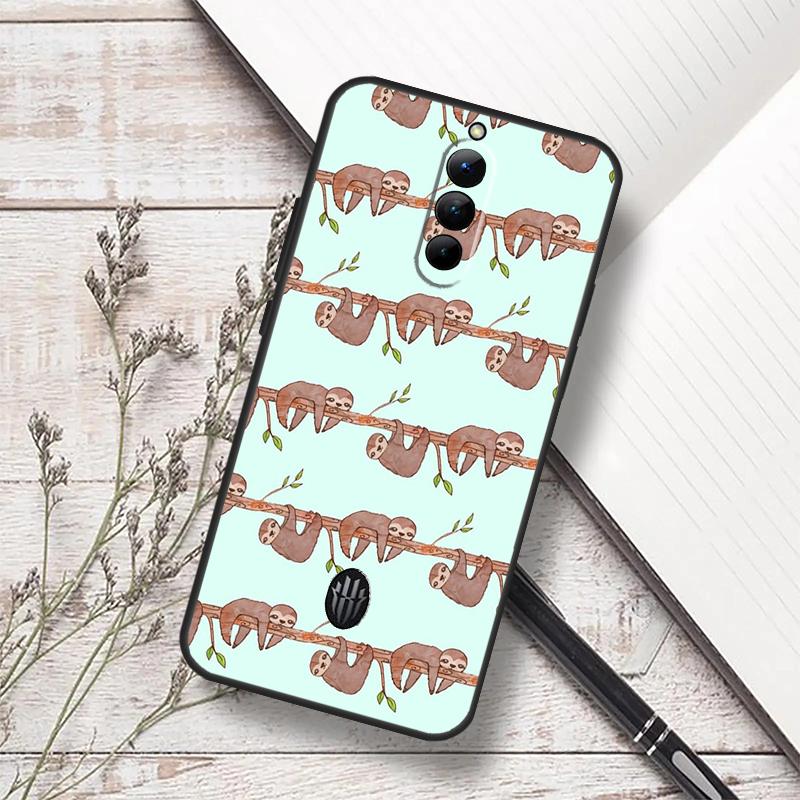 Sloth Animal Cute Case For ZTE Nubia RedMagic 10 Air 5G 6 7 6S 7S Pro RedMagic 10S 9S 8S 8 9 10 Pro Plus Cover