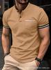 Men's short-sleeve polo shirt with pocket detail, versatile for casual occasions.
