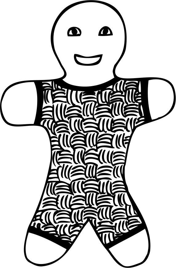 Printtoo Gingerbread Man Pattern Square Wooden Rubber Stamp Card Paper Block-2 X 2