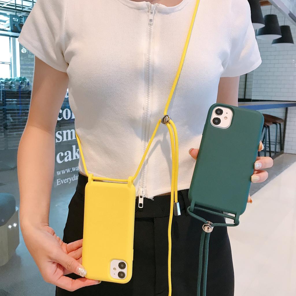 Applicable To Apple 13PROMAX Mobile Phone Case, Lanyard Case, Thickened Silicone iPhone13PRO Mobile Phone Case 14PROMA.