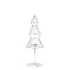 Wire Christmas Tree Shaped Tealight Holder - 24cm