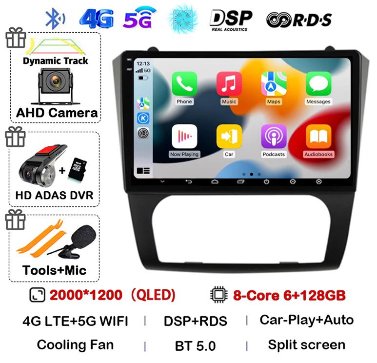 Android 14 Carplay+Auto WIFI+4G BT Car Radio Stereo For Nissan Altima Teana 2008 2009 2010 2011 2012 Multimedia Video Player GPS