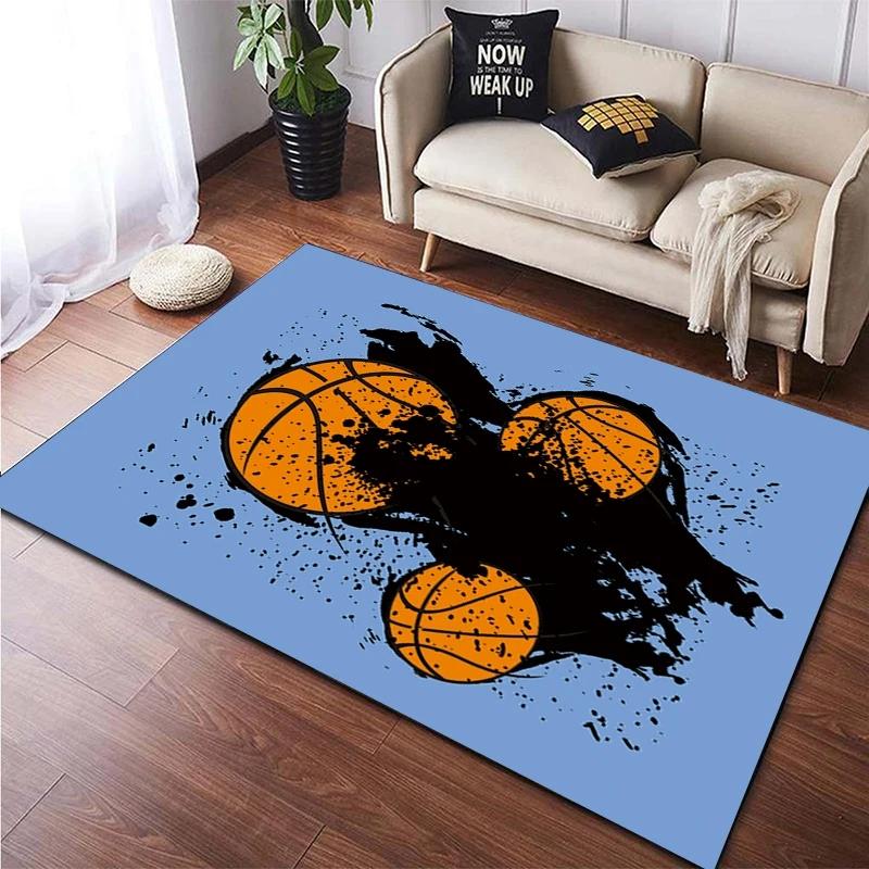 

Коврик с принтом баскетбола для гостиной, спальни, дивана, украшения, ковер, нескользящие коврики для пола, прихожей, балкона, ванной, кухни, коврик для двери 40 x60
