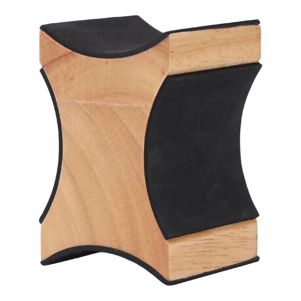 Guitar Neck Rest 2 Heights Solid Wood Support Soft Sponge Cushion Guitar Neck Rest Pillow for