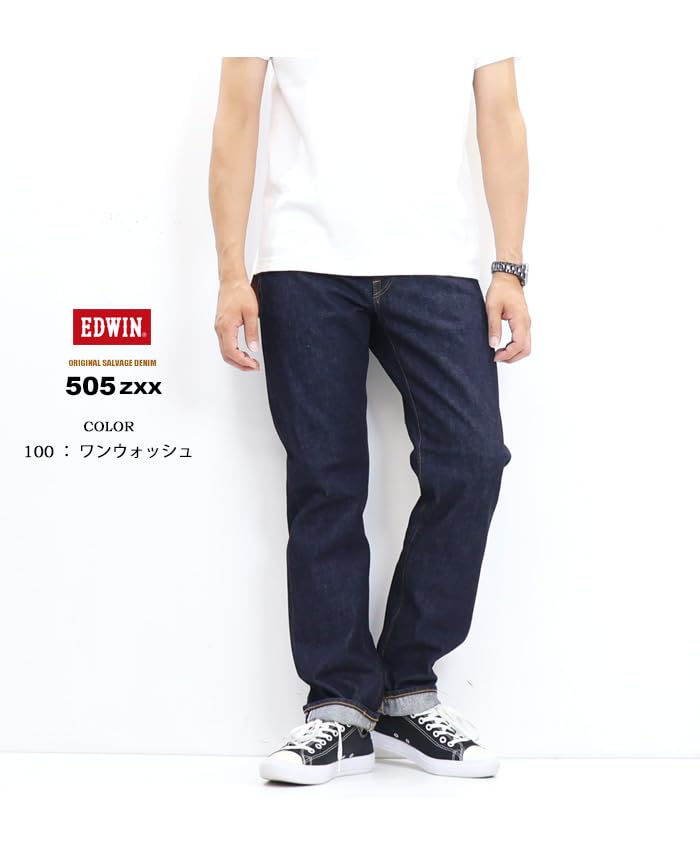 Edwin Jeans 505ZXX Regular Straight Denim Pants Made In Japan E50560 Indigo Blue 30 Men's