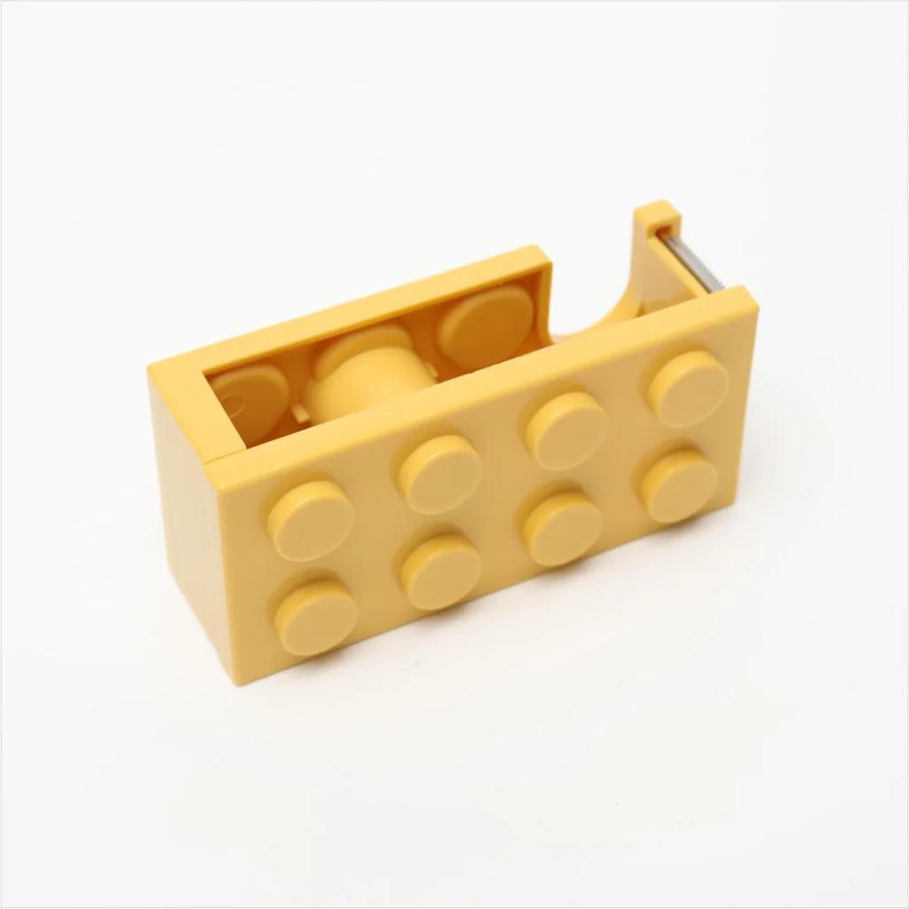 1PC Building Block Tape Cutter Tape Storage Box Adhesive Paper Cutting Machine Office Supplies