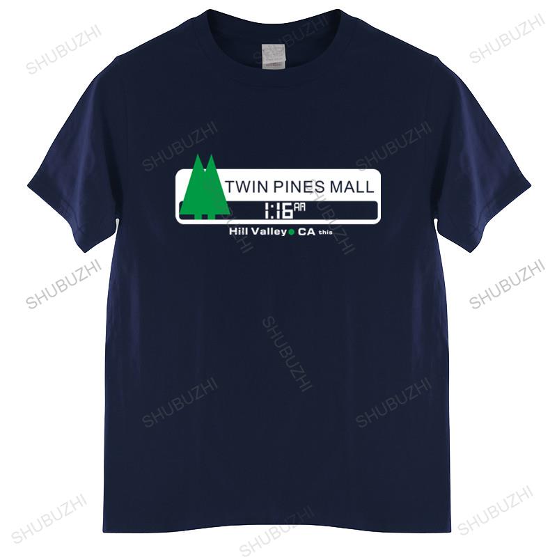 Футболка модного бренда Unisexs Twin Pine Malls Back To Future Marty McFly 80s t-shirt Retro T-Shirt Logo BTTF t-shirt unisex 3XL 2409₽