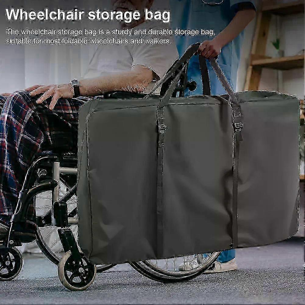 Rollator Reisetasche Wasserdichte Oxford-Stoff-Aufbewahrungstasche Verschleißfeste Rollstuhl-Schutzhülle für Strandstuhl Campingtisch