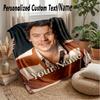 Coperta in Flanella Personalizzata Harry Styles Stampa il Tuo Nome Testo Morbida Calda Coperta Regalo di Festa