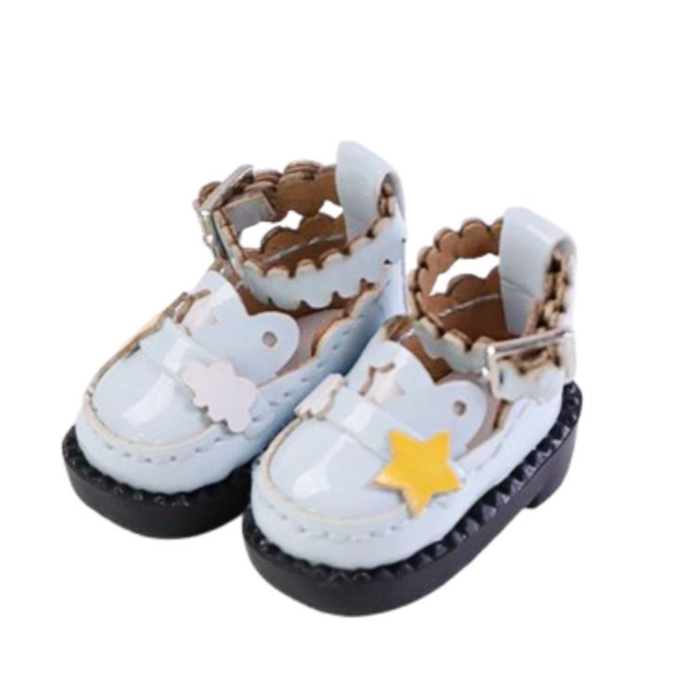 1 Pair Lightweight OB11 Uniform Shoes DIY Mini Doll Leather Boots  Clay Dolls