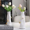 Resin Vase, Abstract Art, Twisted, Shaped Vase, Living Room and Dining Table Flower Arrangement, Home Decoration Ornament