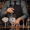Stainless Steel Measuring Cup with Mixing Spoon Cocktail Jigger Measuring 2.5 Oz /5 Tbsp /75 Ml Liquor Shot Set Bar Accessories