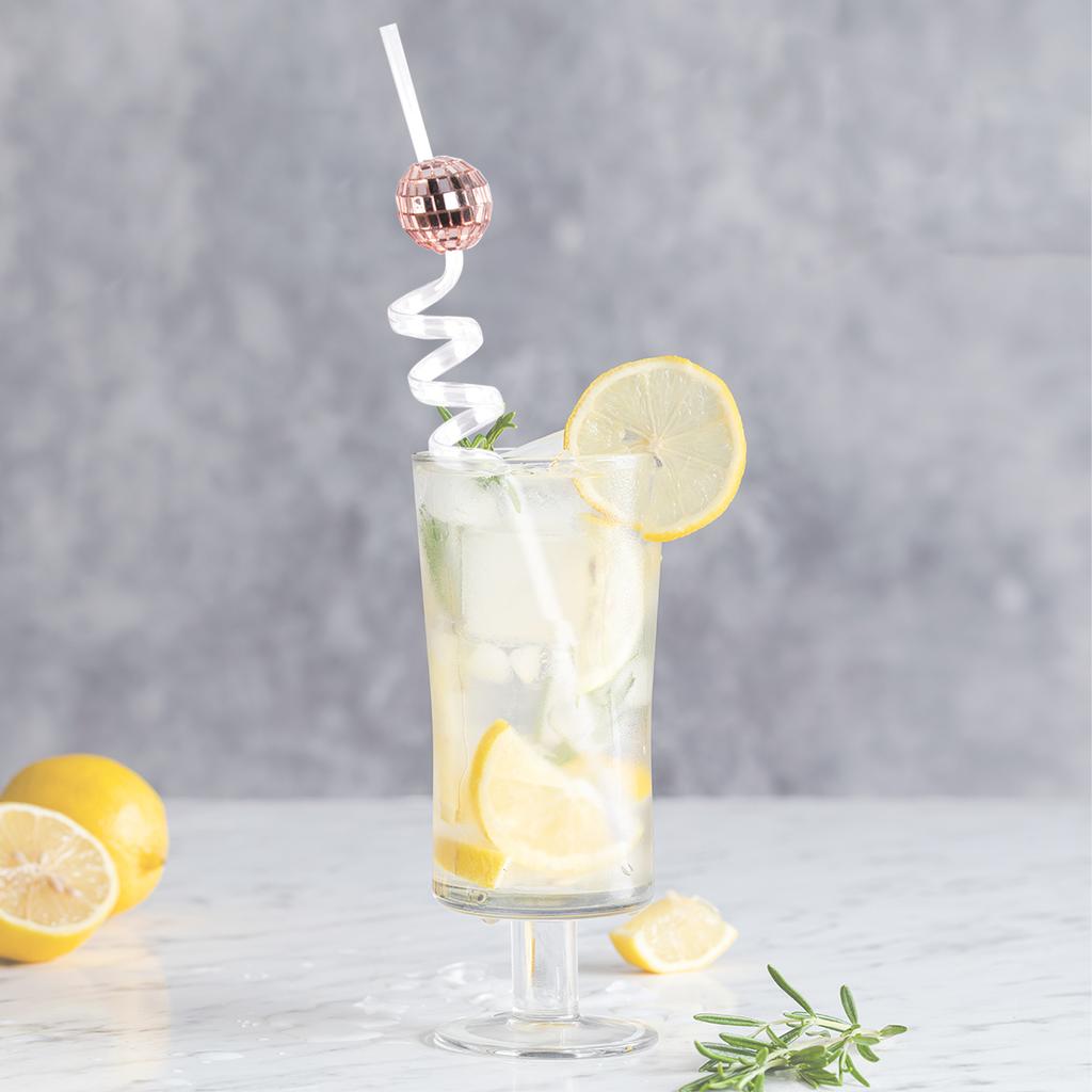 6pcs Mirror Disco Ball Straws 70s Disco Party Decorative Mini Disco Straw Birthday Wedding Bachelorette Hen Bar Party Decoration
